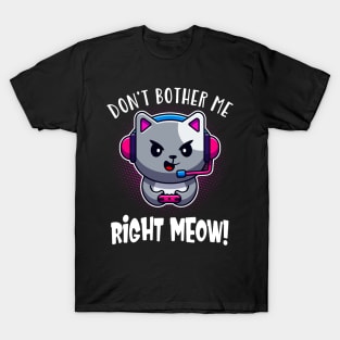 Gaming Cat Cute Video Games Kitten Gamer T-Shirt